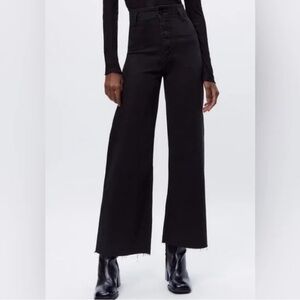 NWT Zara ZW COLLECTION HIGH WAIST MARINE STRAIGHT JEANS